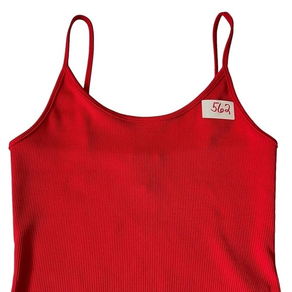 Forever 21 Red Ribbed Bodysuit Size Small - Picture 8 of 9